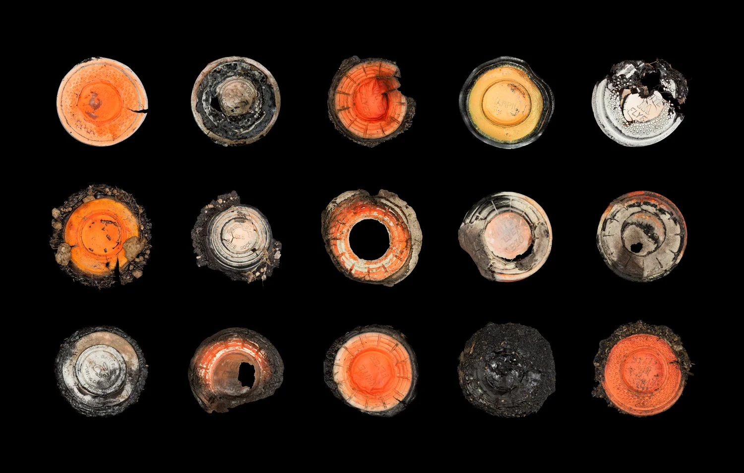 Melted Clay Targets Recovered From Brush Fire Caused By Shooters