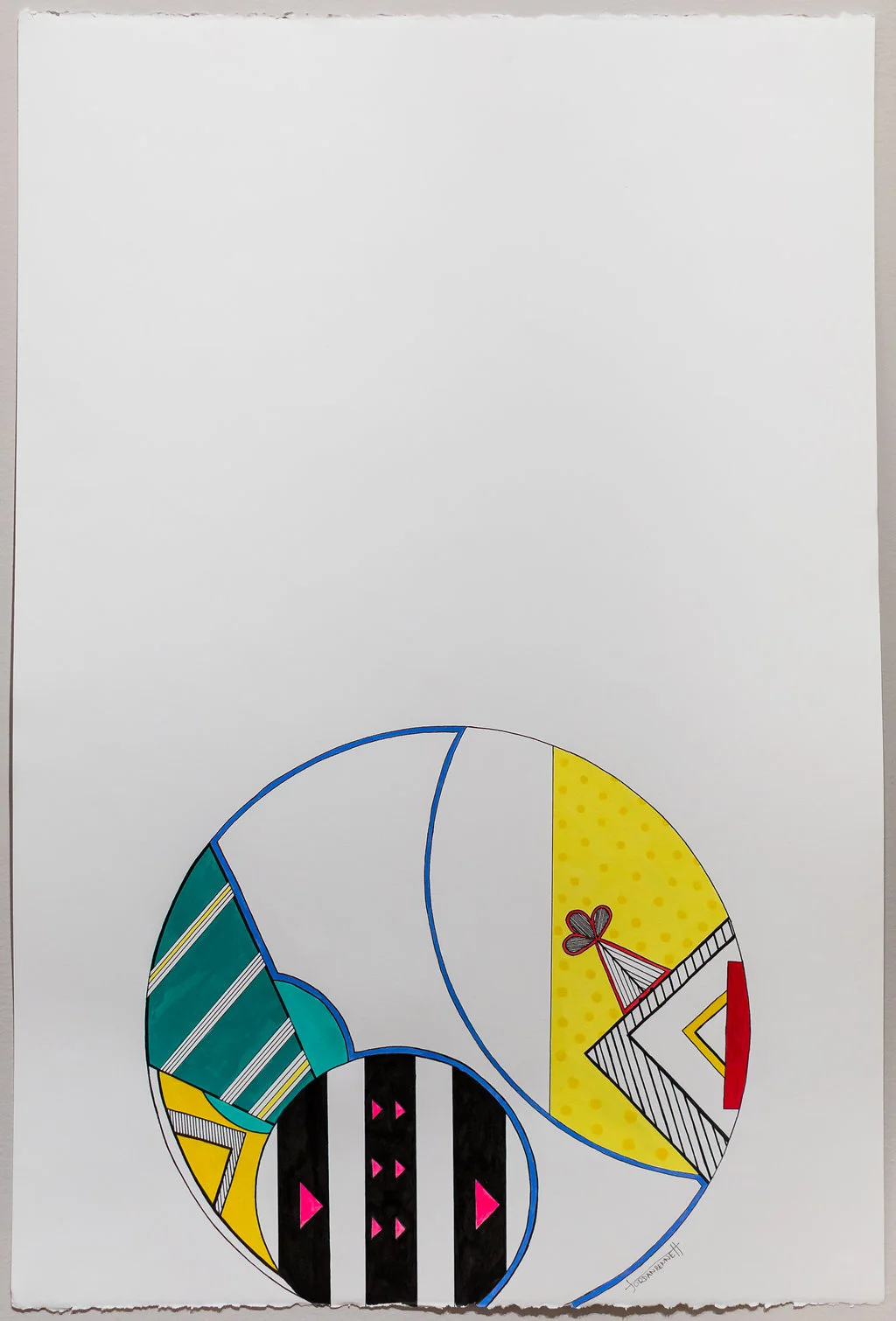 Sewn with cotton thread, 2014