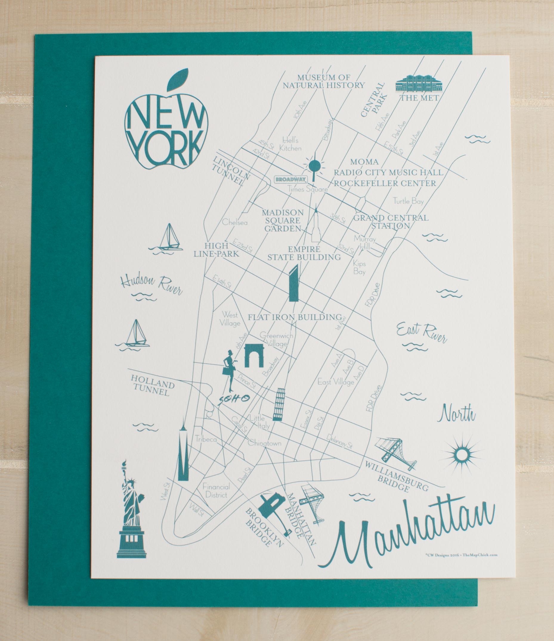 Wedding Information Cards with Custom Map