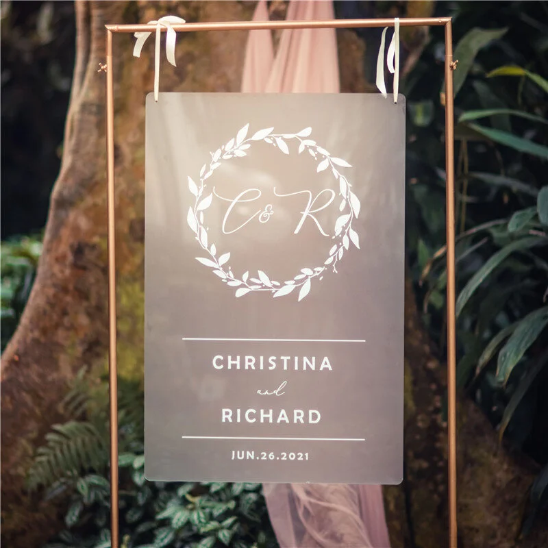 24x36 wedding welcome sign | Beachweddingtips.com