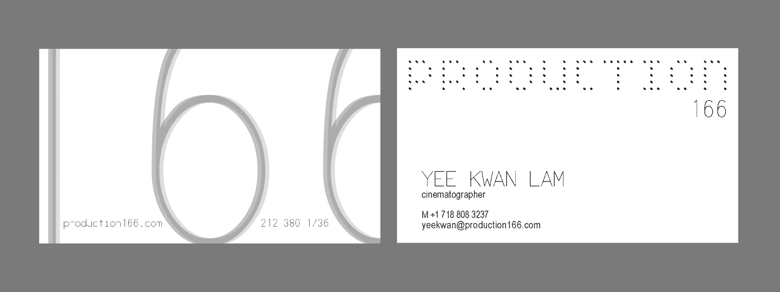 PRODUCTION 166 business card