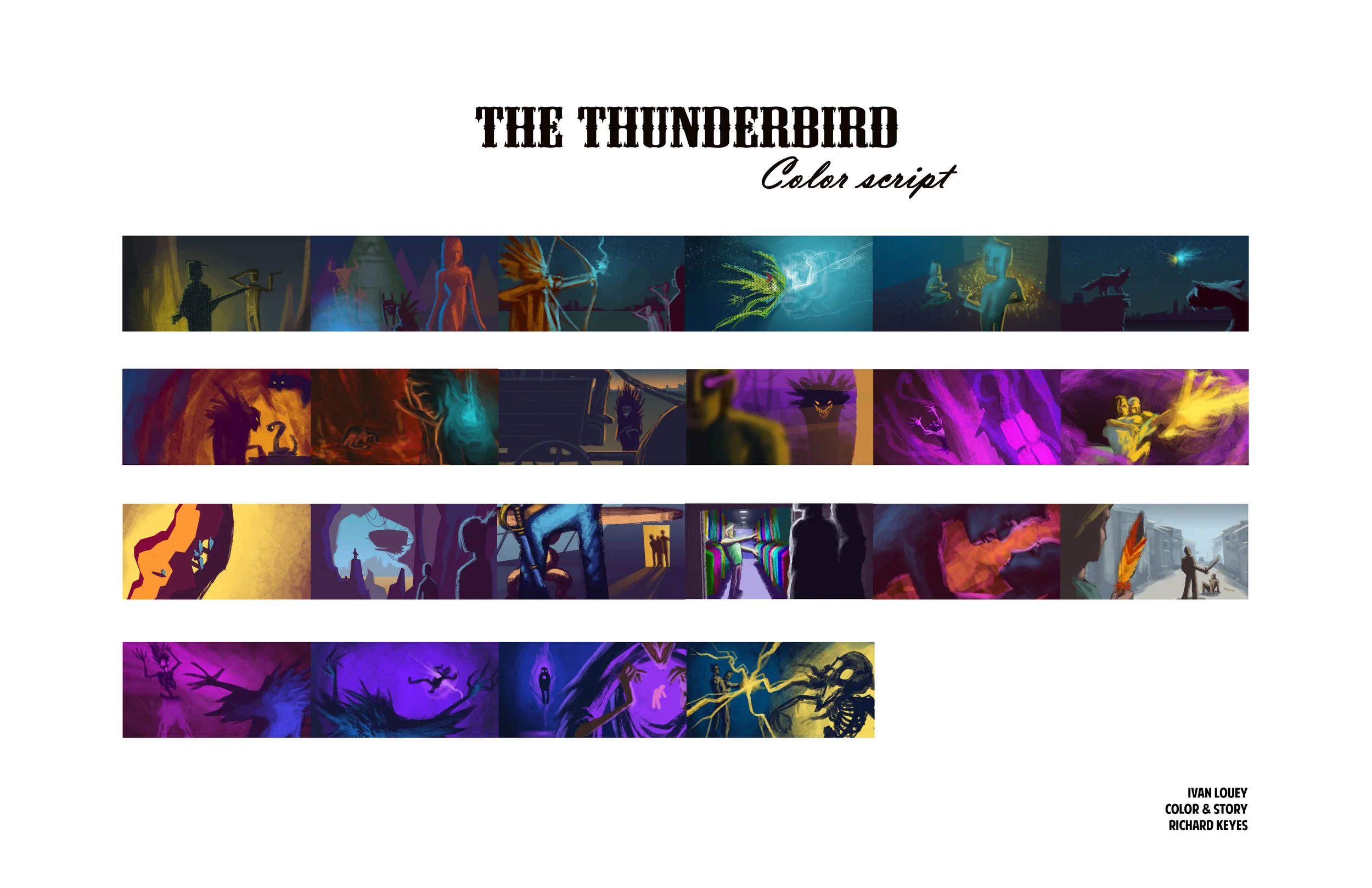 Colorscript for The Thunderbird