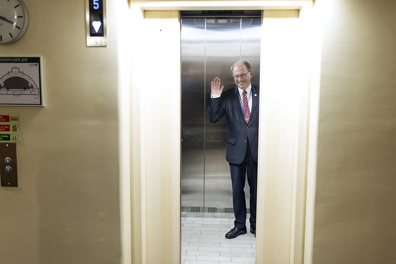 Former Speaker of Swedish Parliament, Peter Westerberg. 