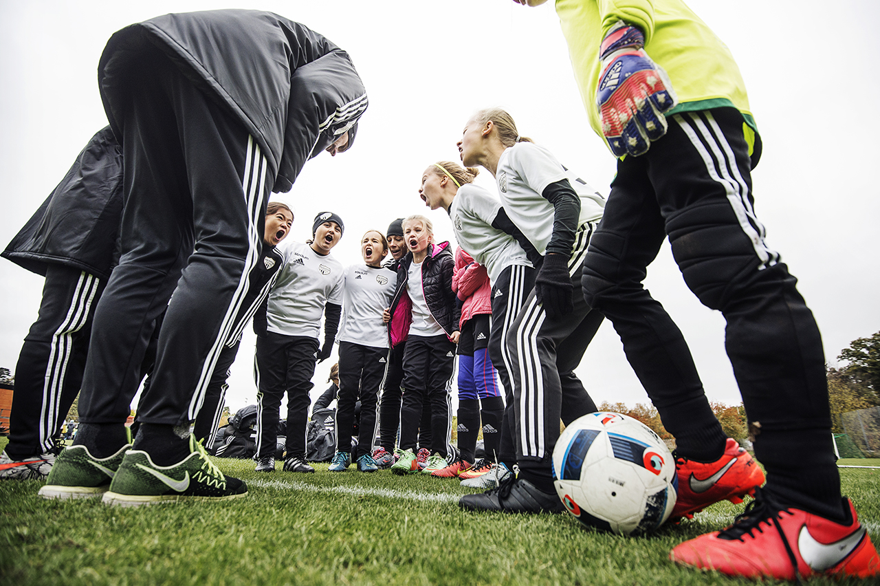 Soccer coup in Danderyd, Sweden. 
