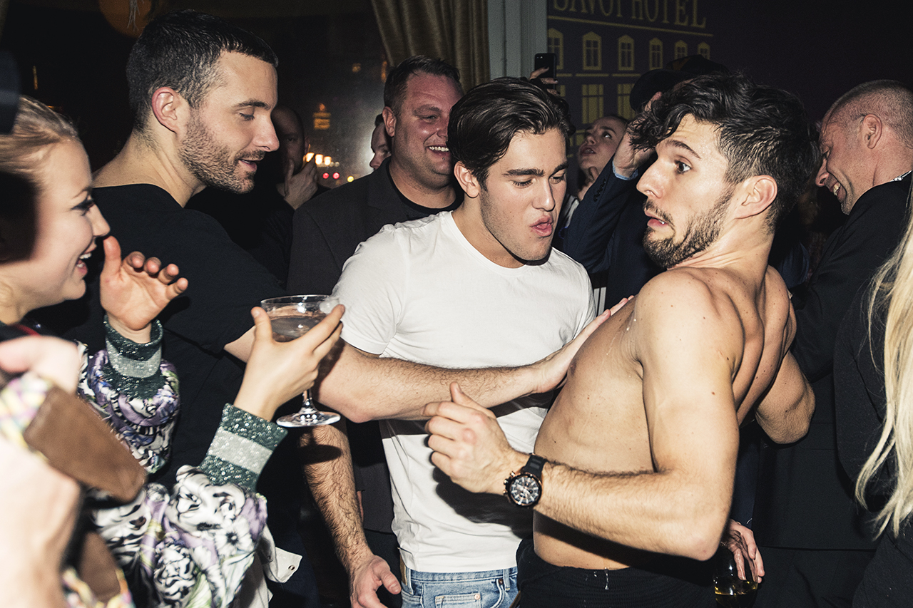 Benjamin Ingrosso during a party in Malmö. 