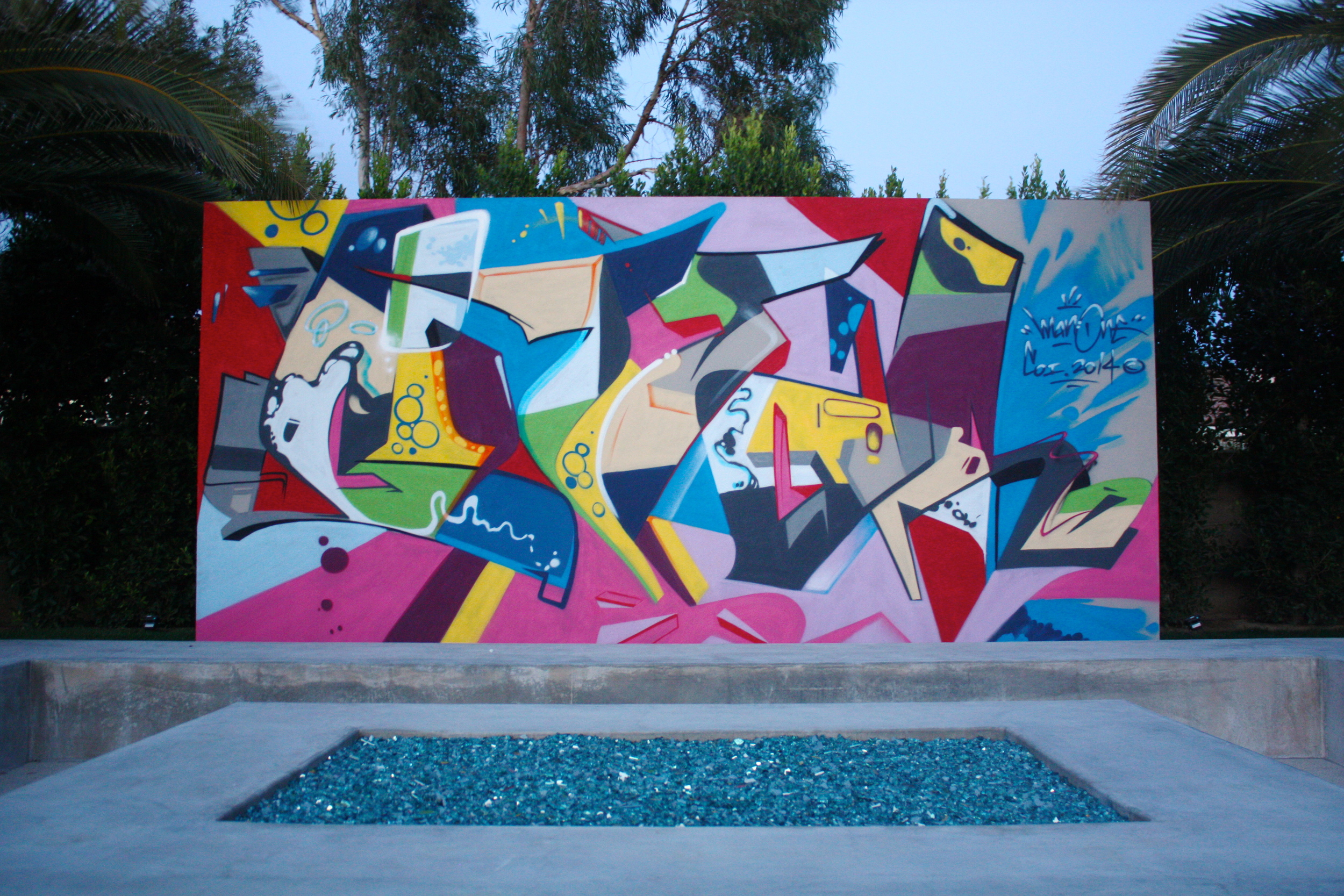 MODERN HOME MURAL BY MAN ONE