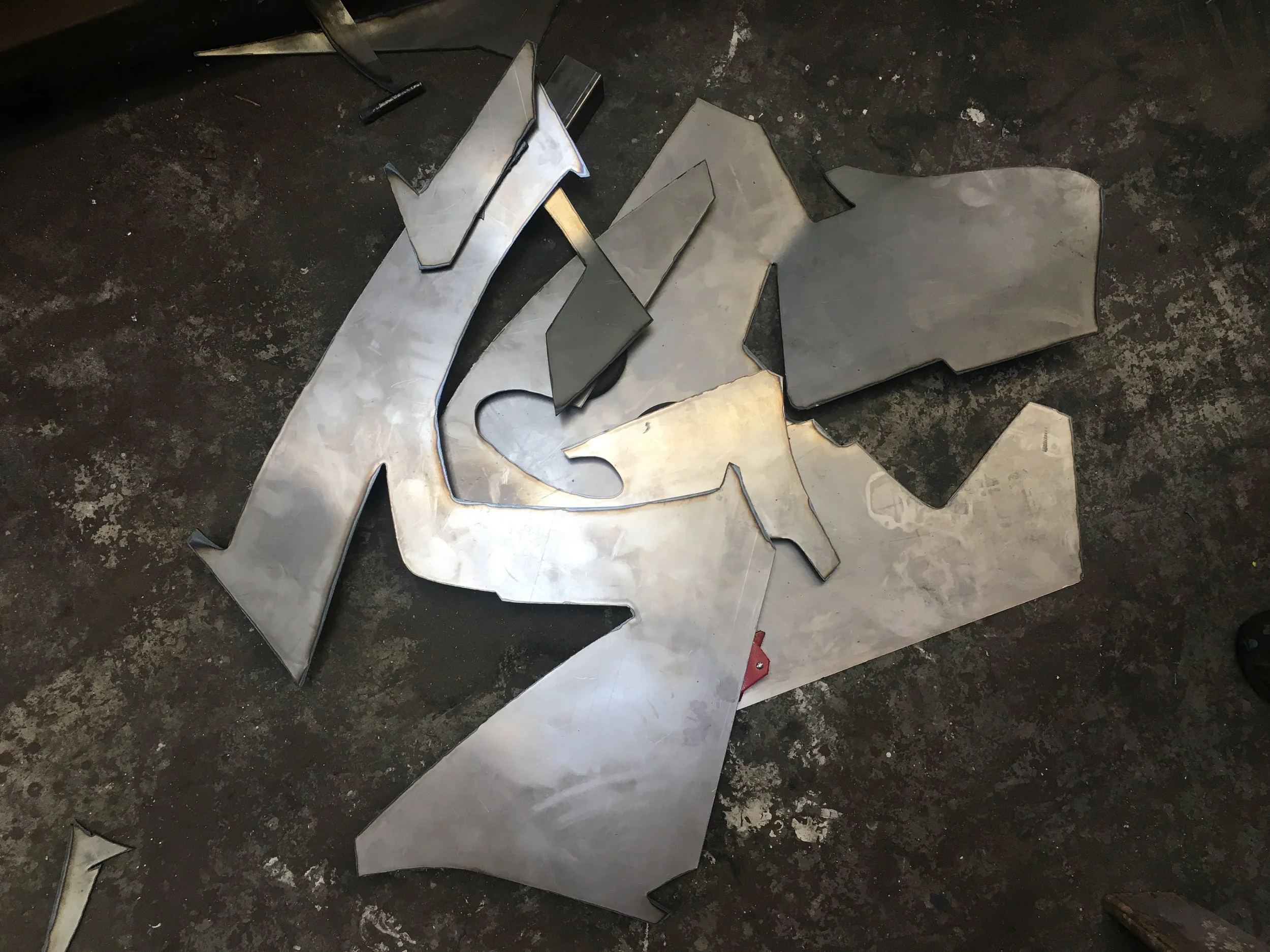 Metal pieces on the floor. Now what?