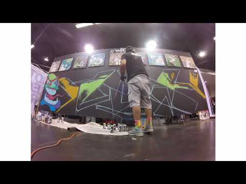 "STAN LEE" LIVE PAINTING BY MAN ONE @ DCON 2018