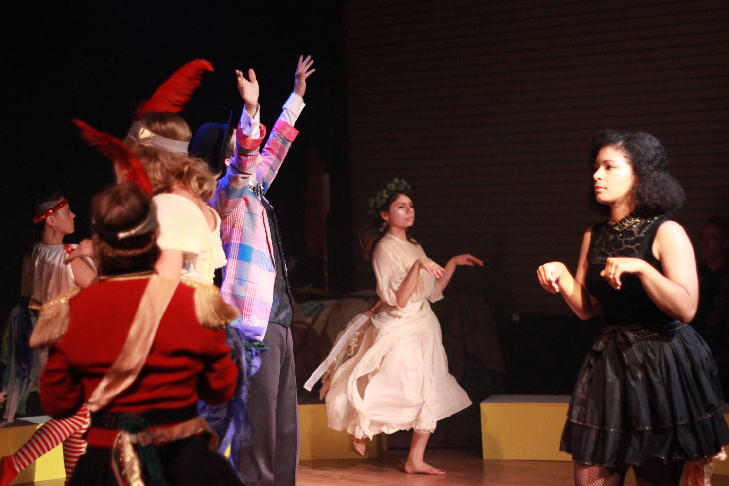   Warcircus, after Euripides’ Trojan Women, 2014,  From out of the past come the archetypal women of Troy: Helen, the beauty, Cassandra, the truth-teller, Hecuba, the matriarch, Andromache, the rock, Polyxena, the ghost, and the Women of the Chorus, 