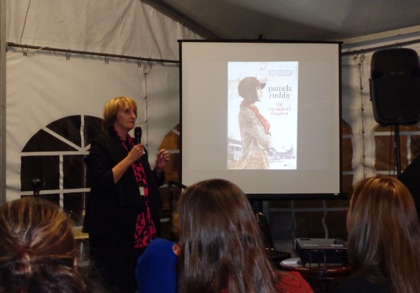 Publisher, Lisa Berryman launched Pamela Rushby's new book, The Ratcatcher's Daughter.