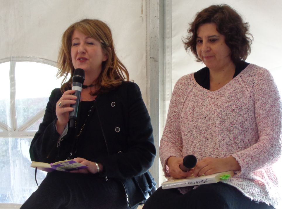 Laura Harris and Melina Marchetta