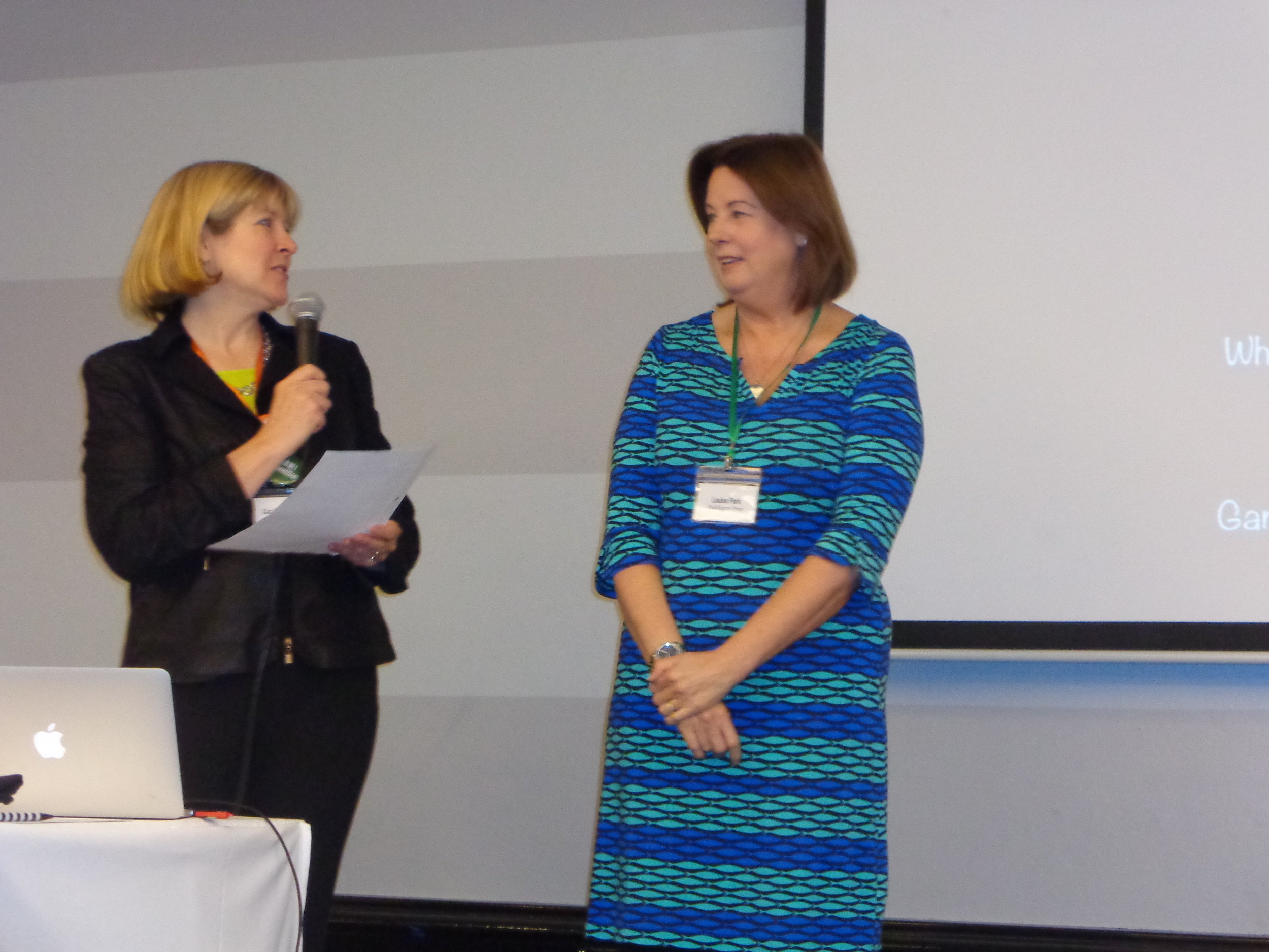 MC Carolyn Goodwin and Louise Parks