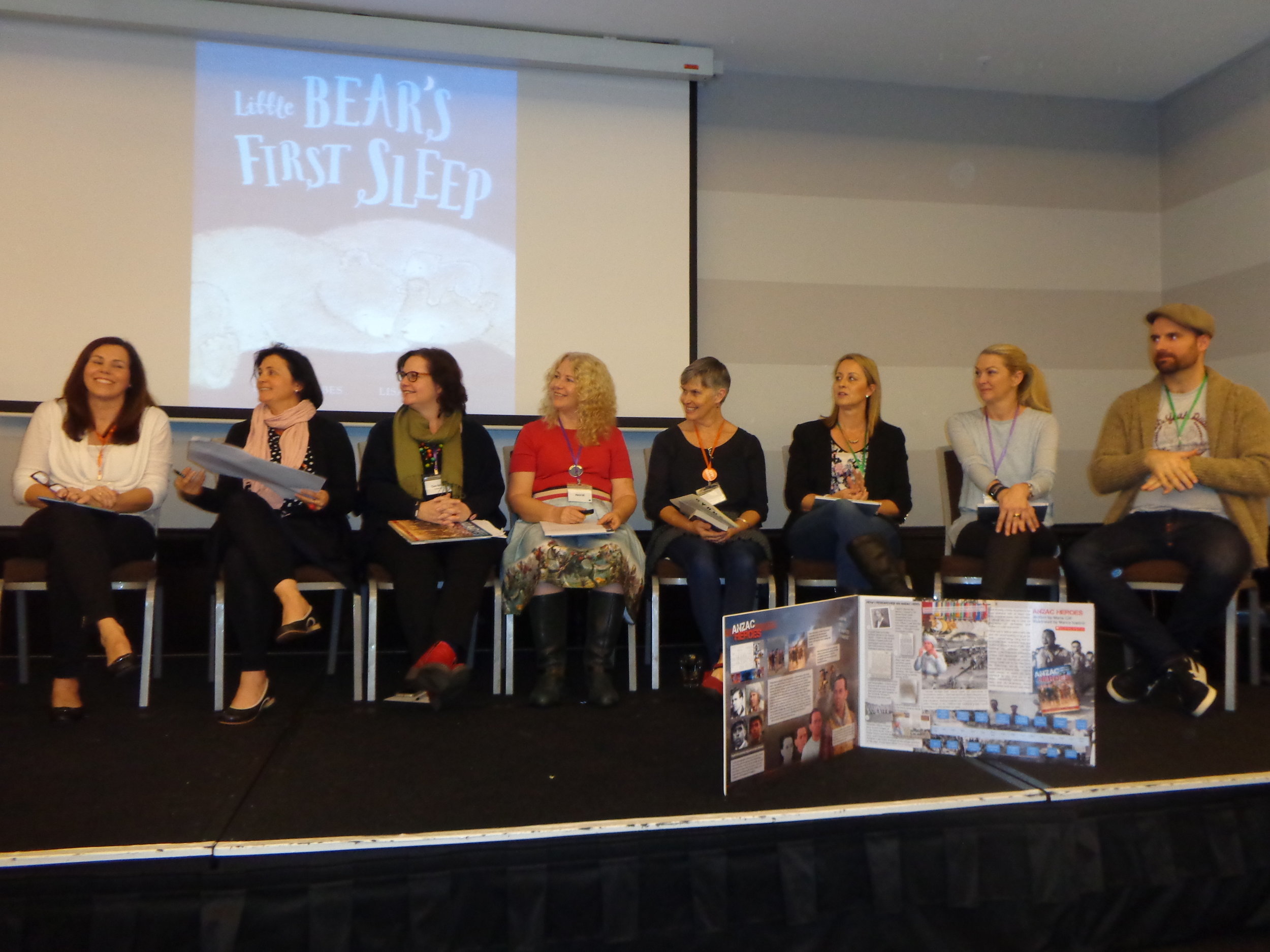 Pairs of publishers and authors (+ one illustrator!) offering insight into the book creating process.