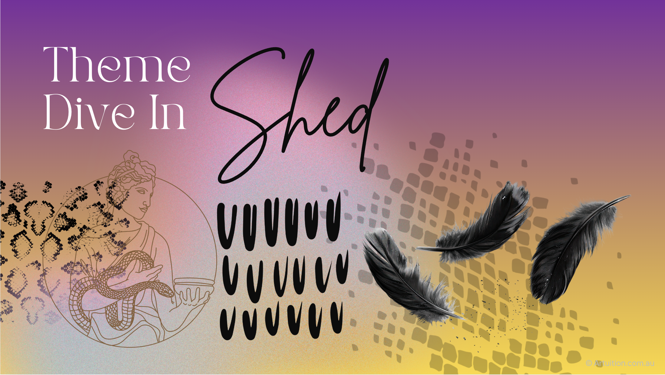 June theme Shedding artuition art therapy