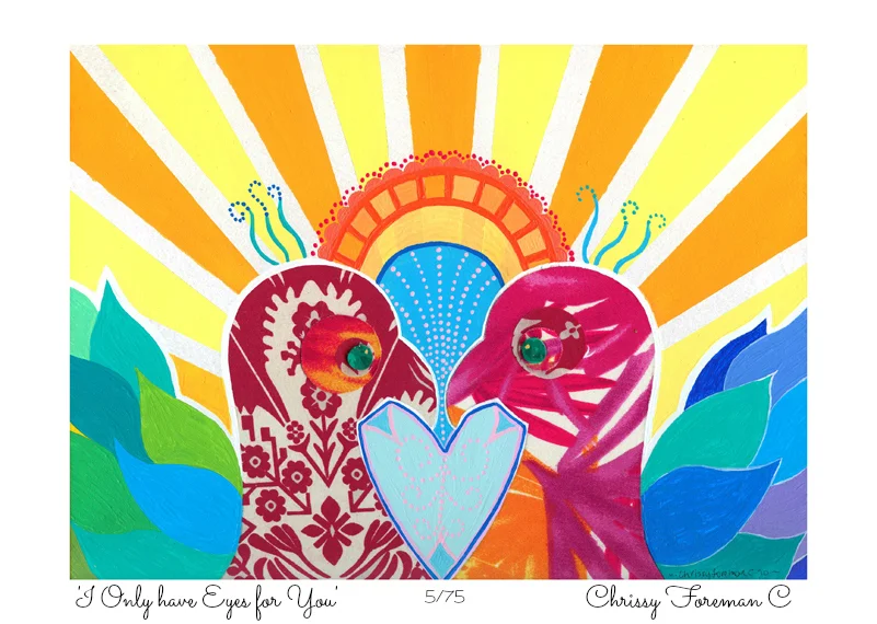Limited Edition Art Print: ' I Only Have Eyes For You '. Valued at $40.
