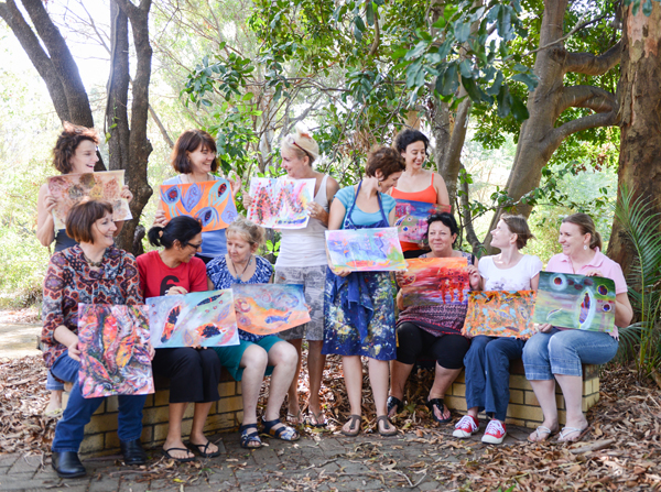 Feb 2014 Expressive Colour Workshop. CLICK HERE to view more pics!