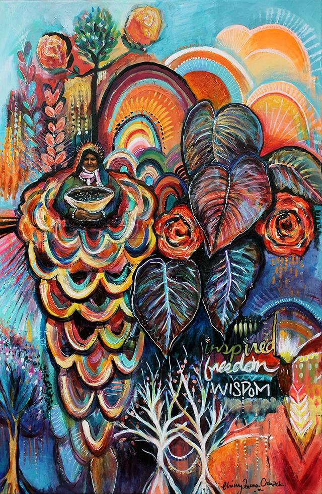 'WISDOM IN GRATITUDE'. Original Artwork + Prints available HERE .