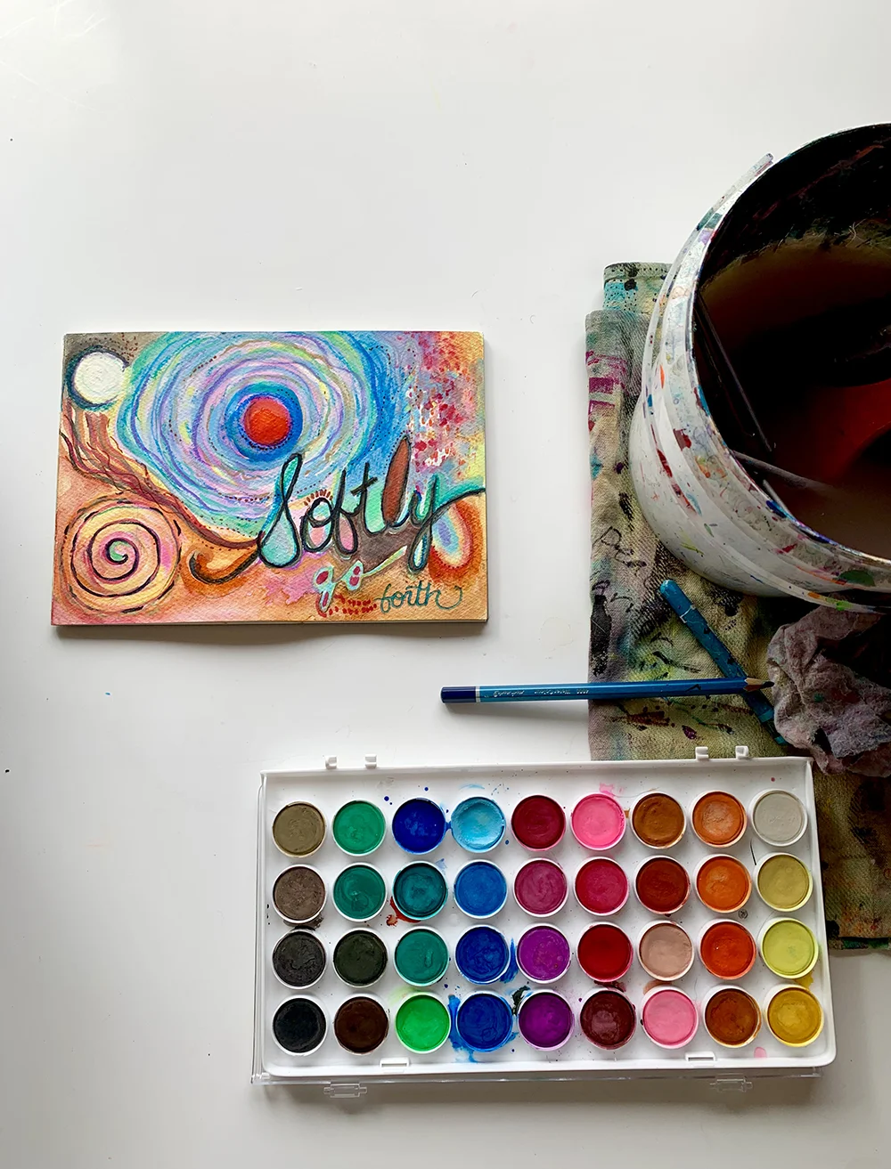 Artwork Time-lapse: Softly Go Forth
