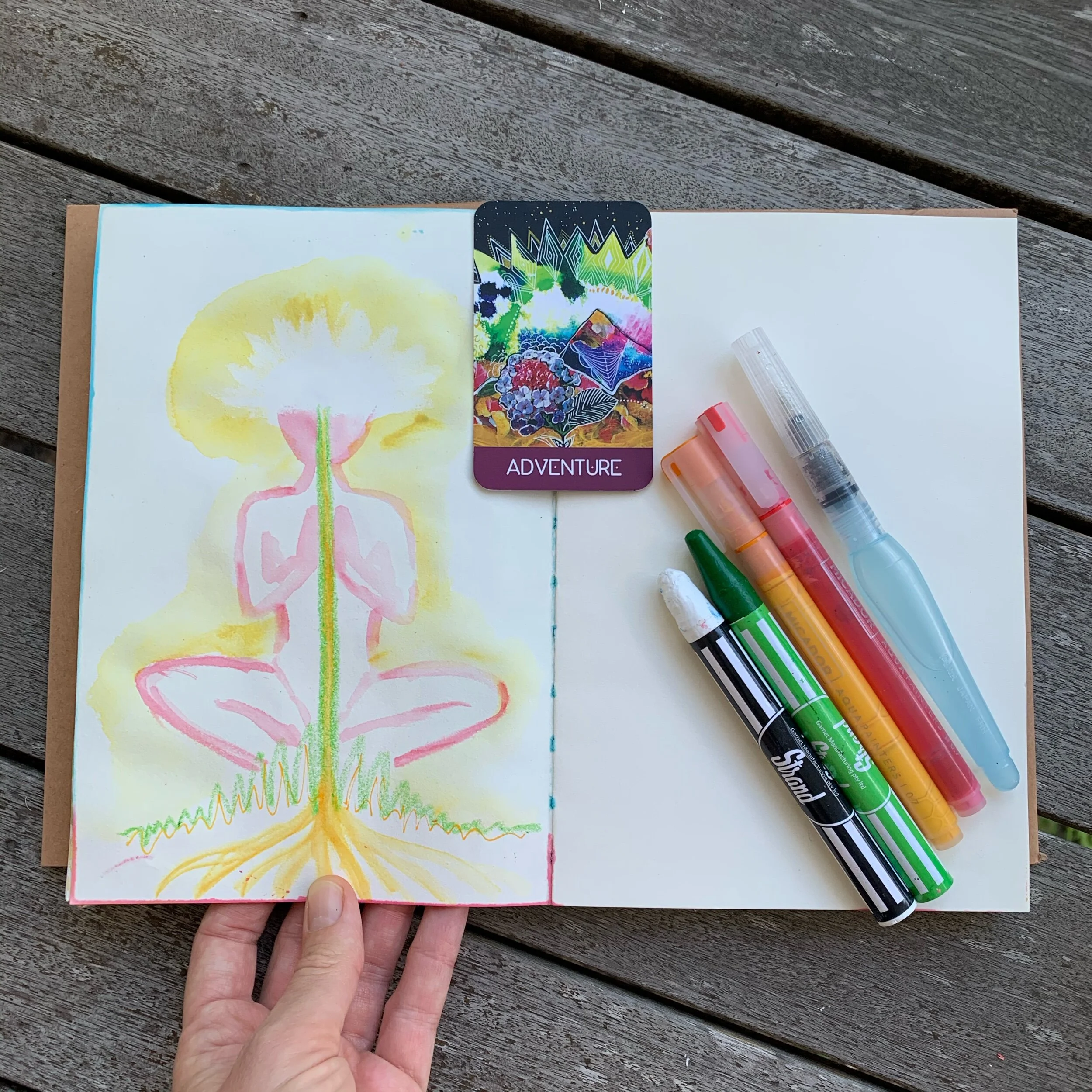 Creative wellbeing journal - adventure awaits