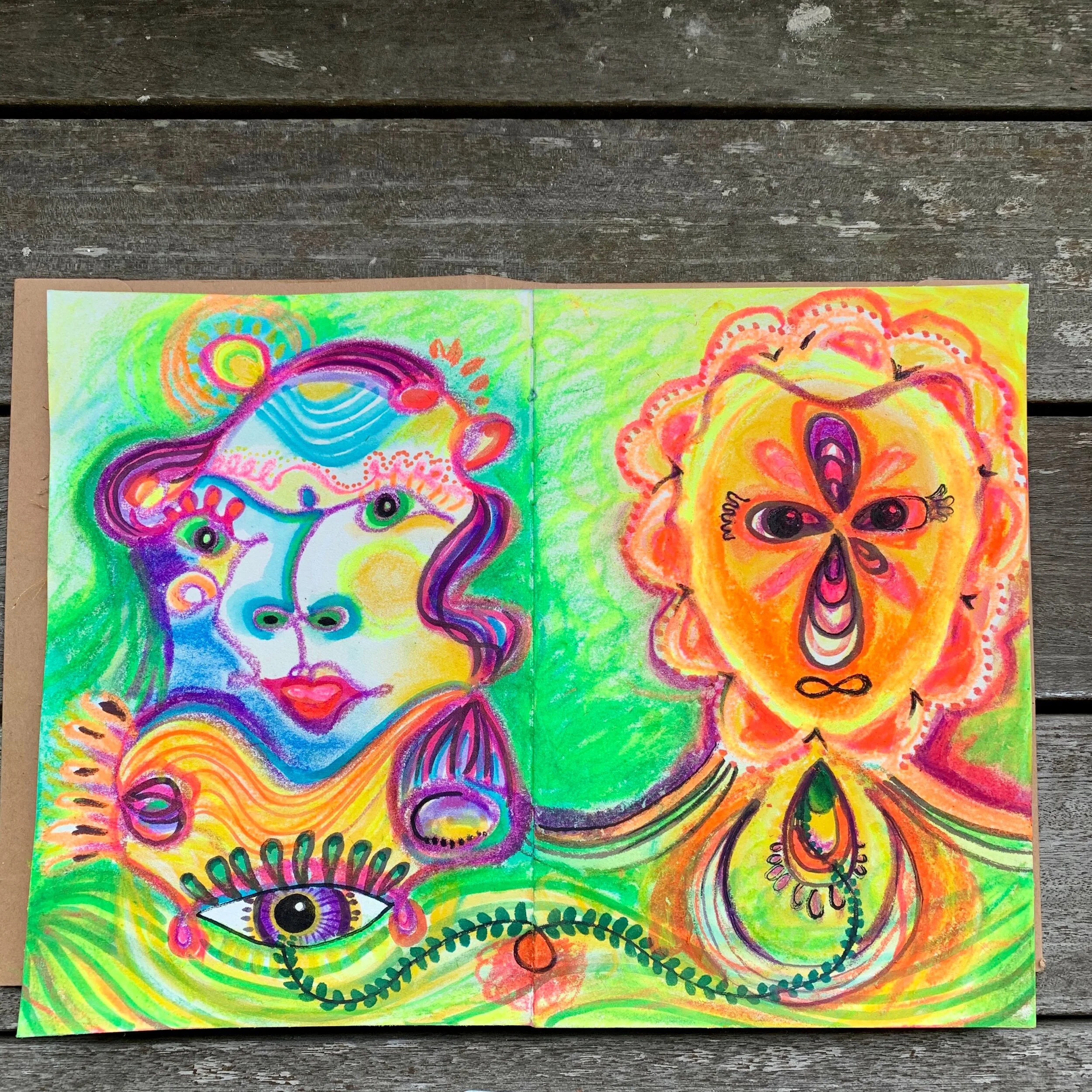 Creative wellbeing journal - Flowing fierce