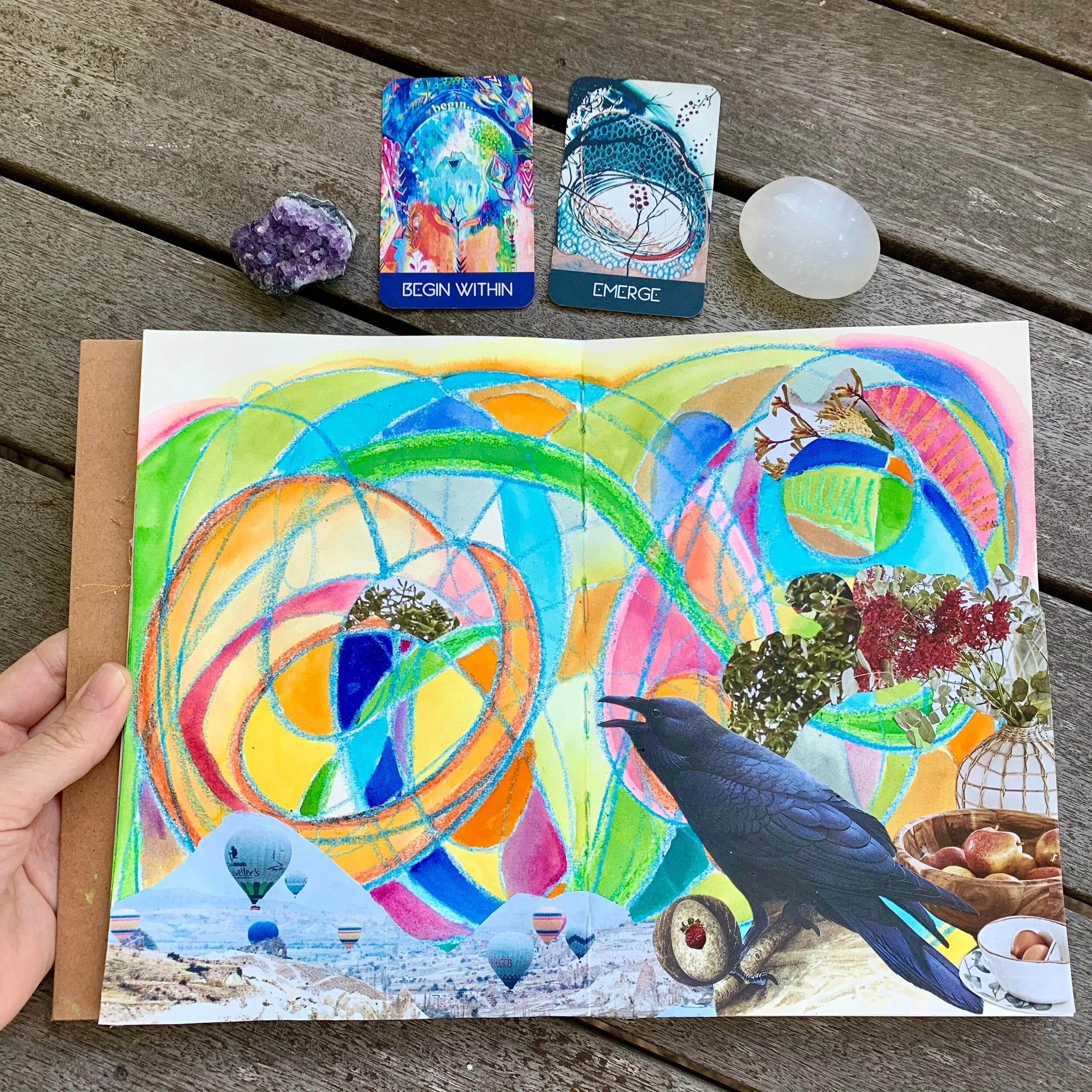 Creative wellbeing journal - Begin to emerge