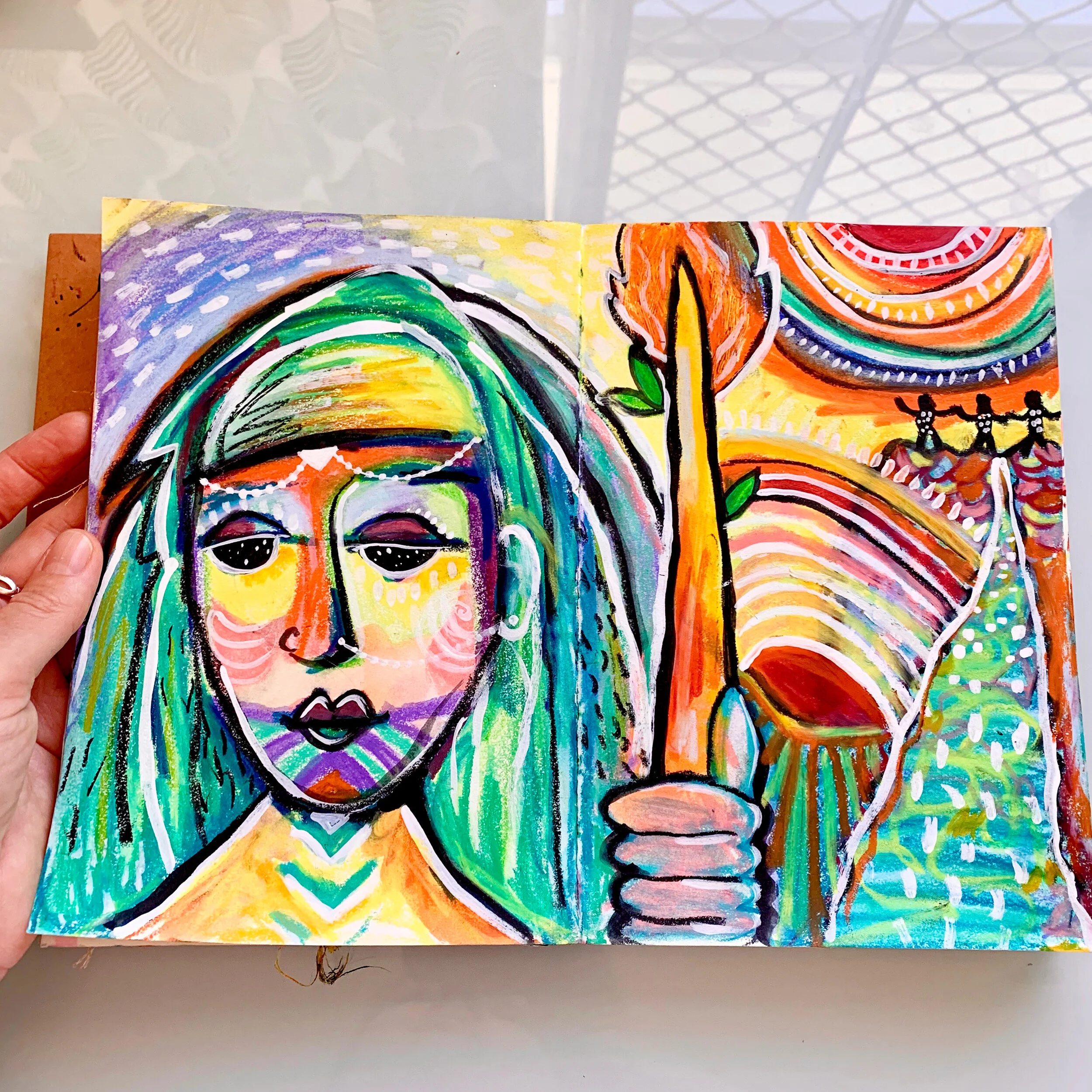 Creative wellbeing journal - Warrior women