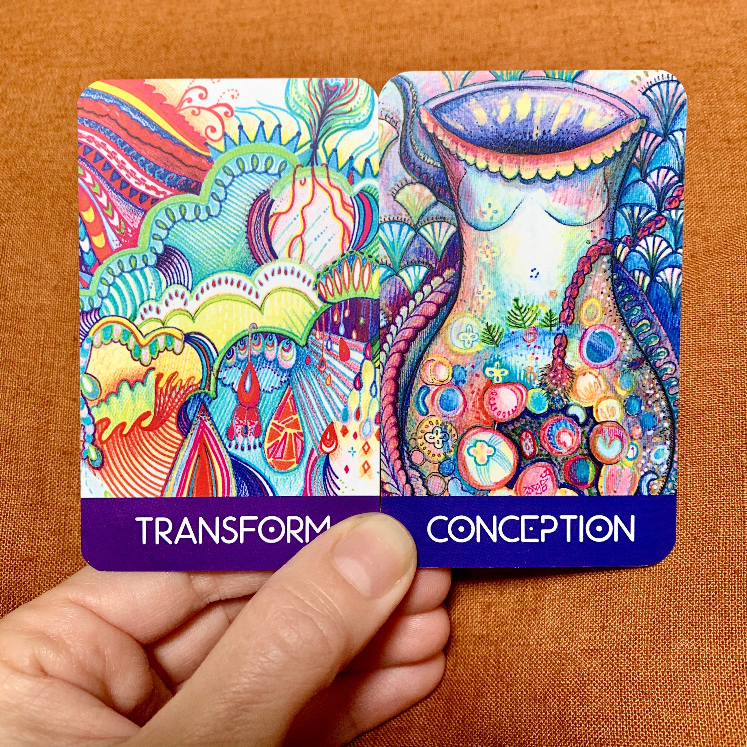 Intuitive wisdom card share: Conception + Transform
