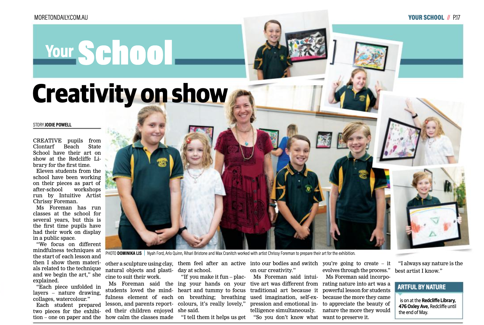 Kids' Intuitive Art Show @ Redcliffe Library throughout May