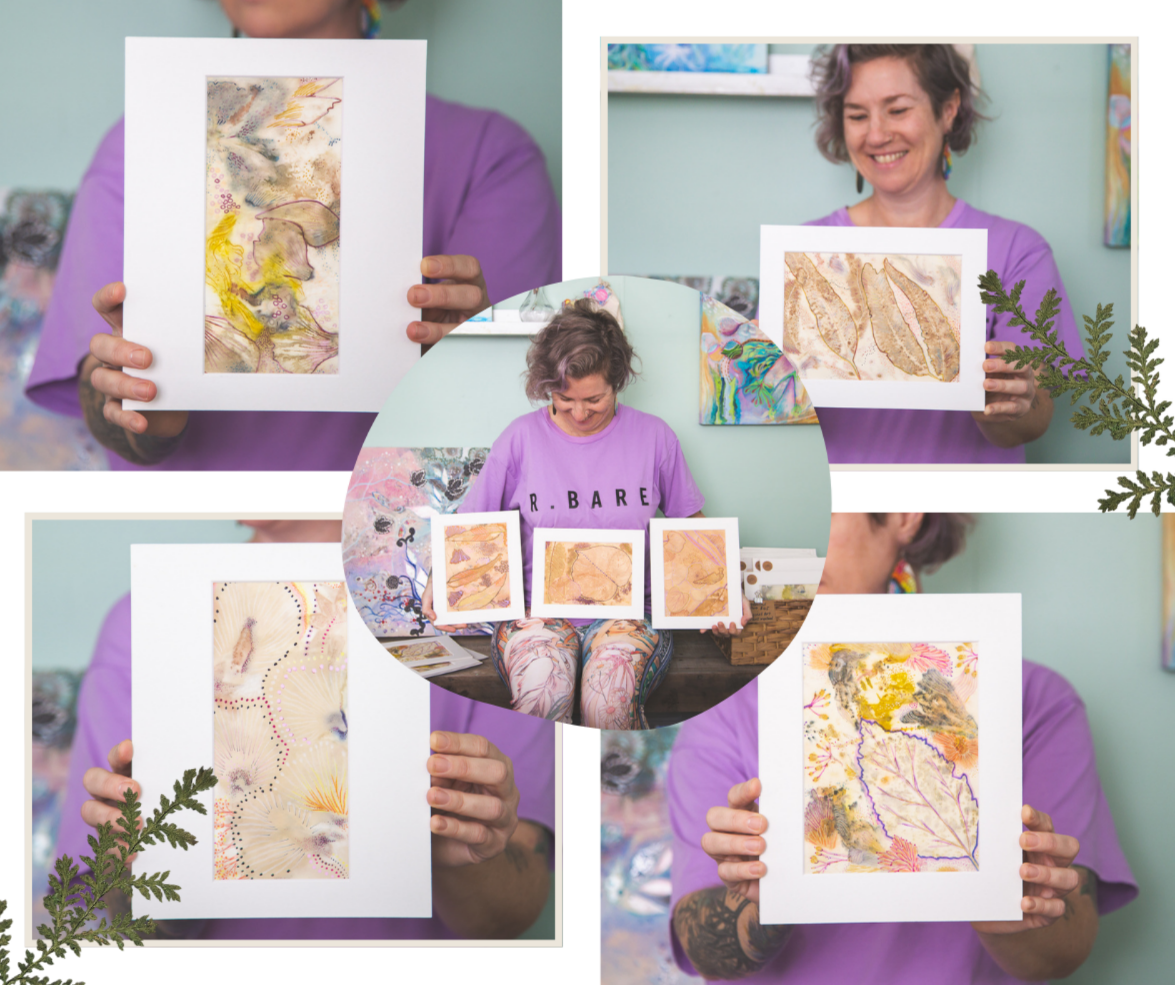 SPRING RELEASE ~ Hand-Embellished Eco Prints
