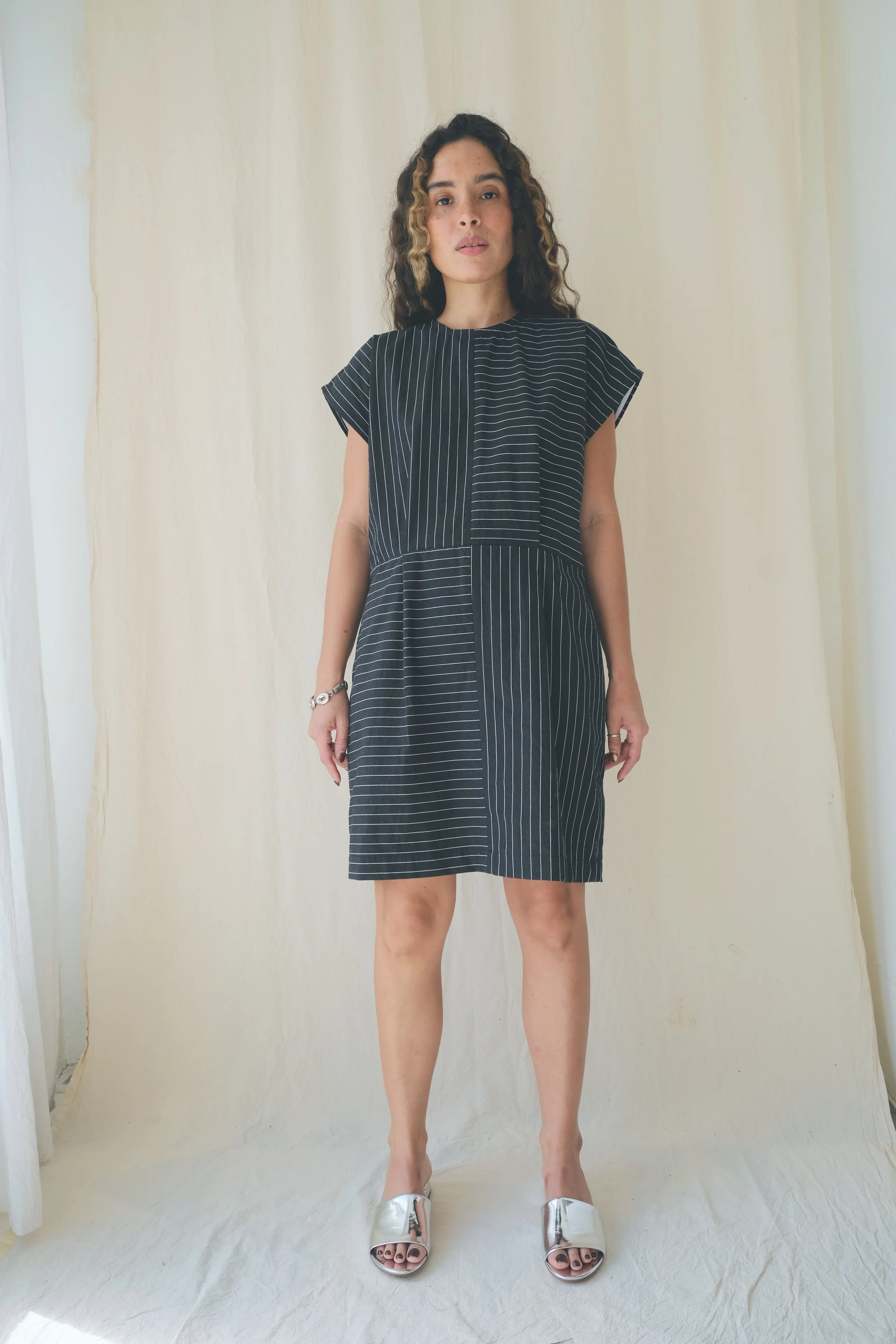 Block Dress ( Sol print)