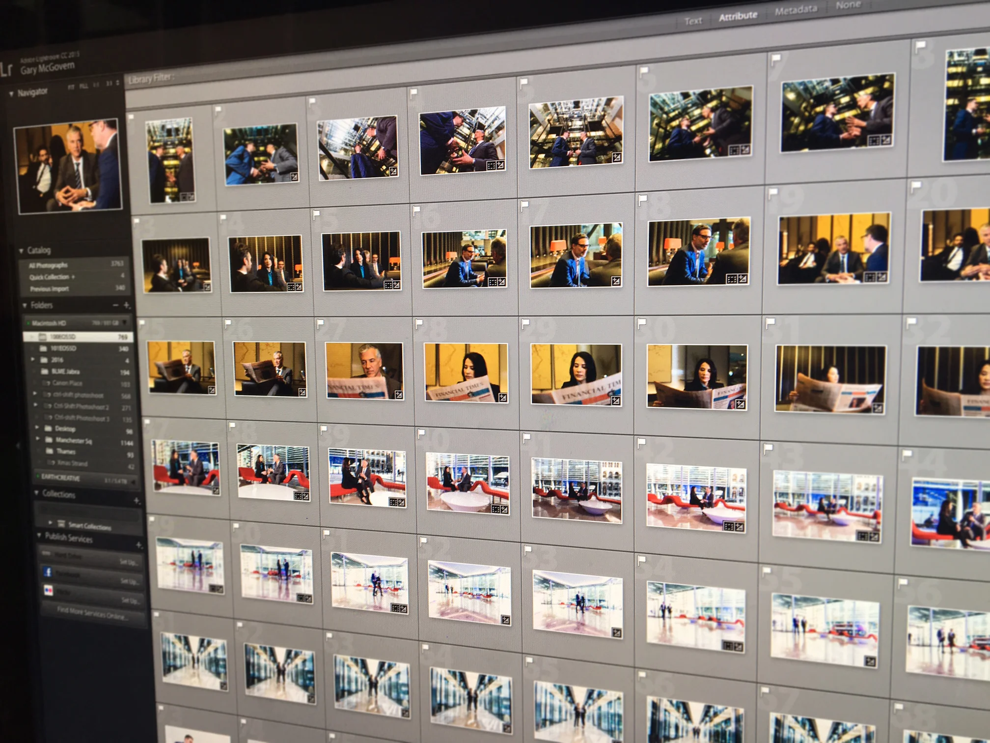 Editing and processing all the images from latest corporate photoshoot for Banking client based in the City of London.
