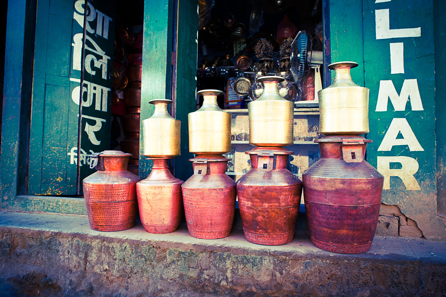 Copper pots