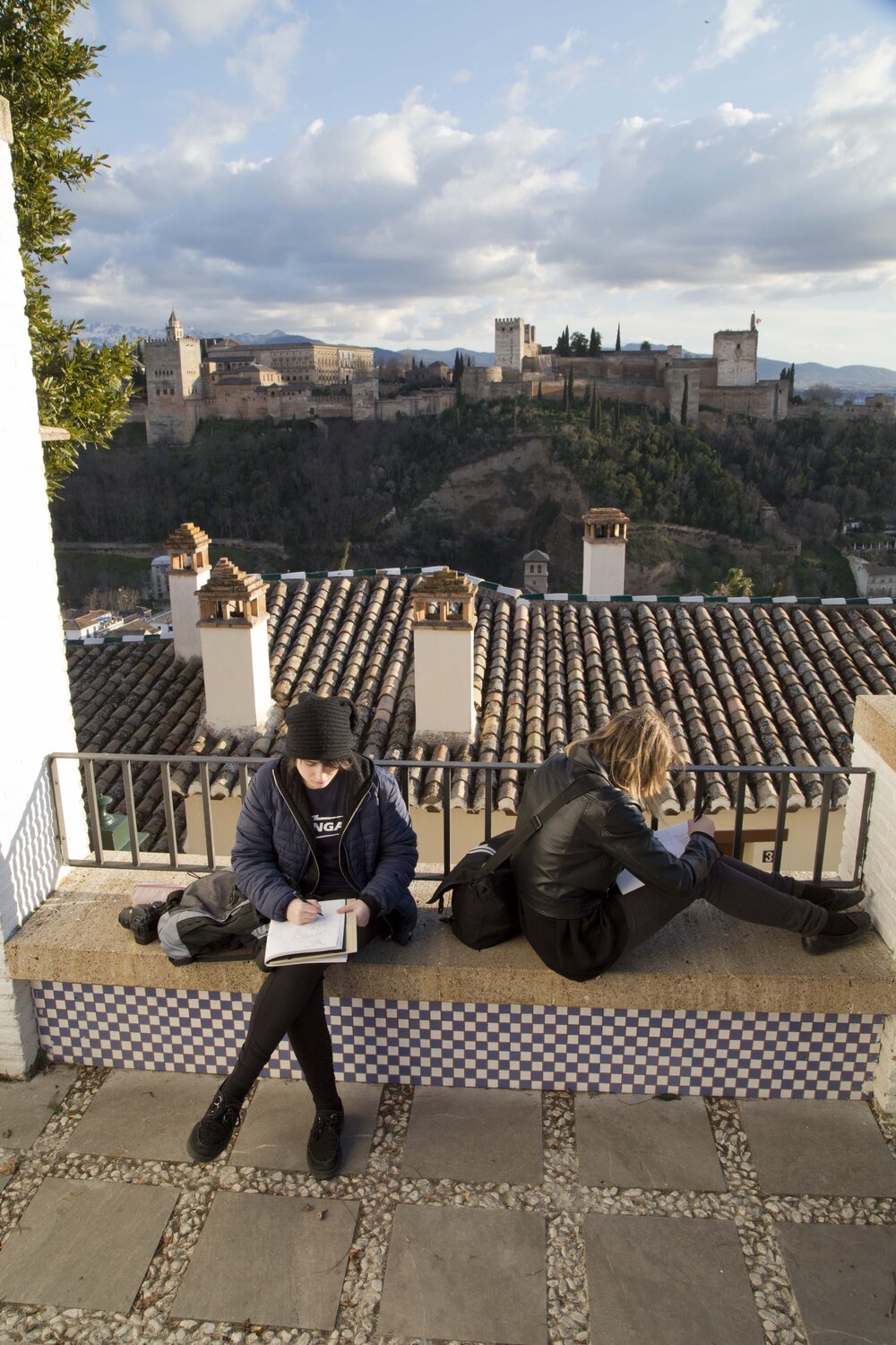 Sketching in Granada, Spain