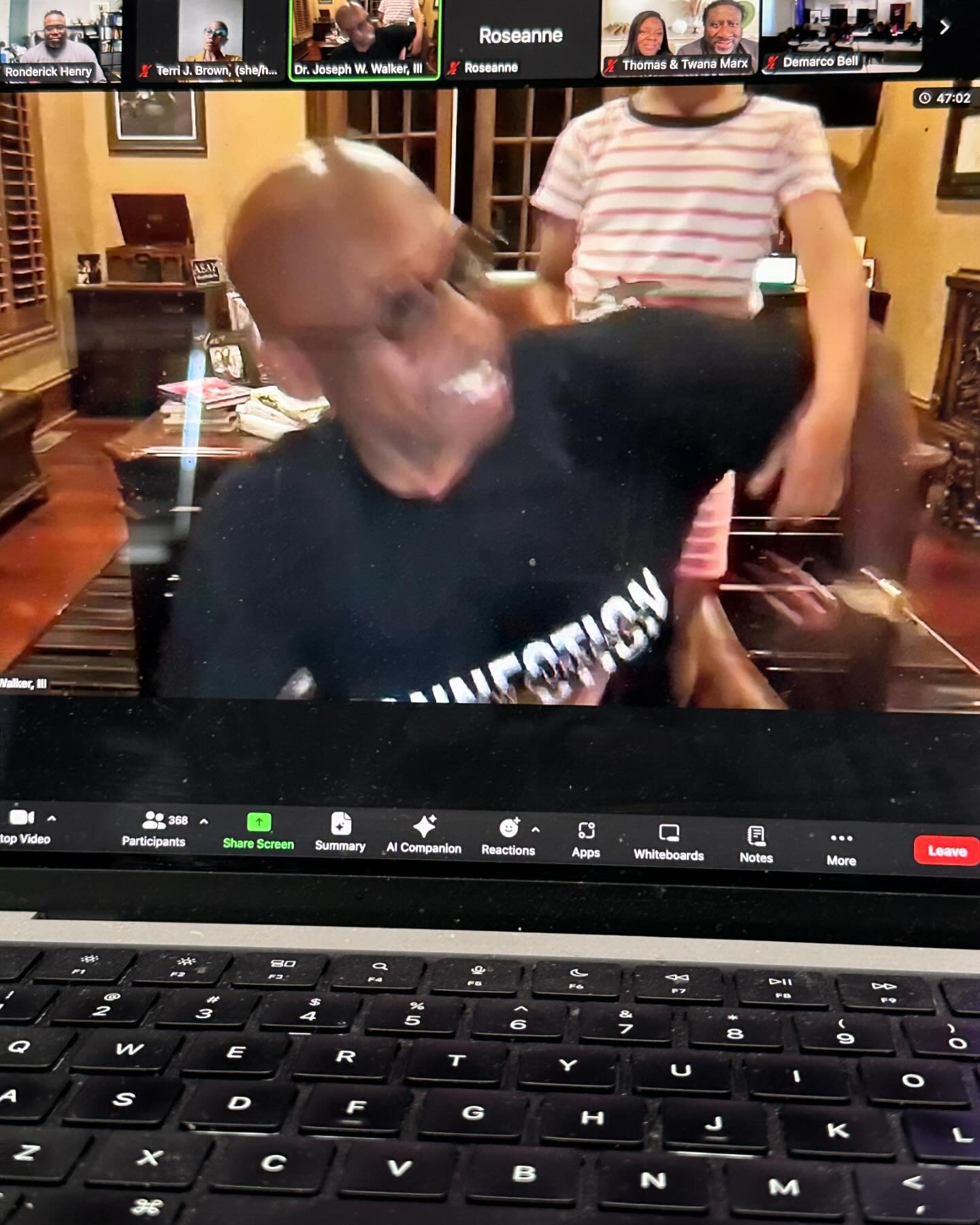 Showing the best side of bishop @josephwalker3 as he imparted some nuggets of wisdom on &ldquo;Connection is the new currency&rdquo;. Collaboration is key. Synergy, scale, success and sustainability. Doing this while his son wanting his attention. Aw