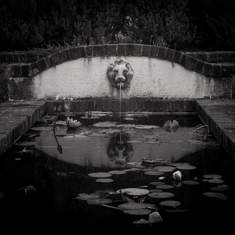 Fountain in Formal Garden. Reynolda Gardens, Winston-Salem, NC. Restoration by The Jaeger Company. Photo ©2012 Lee Anne White.