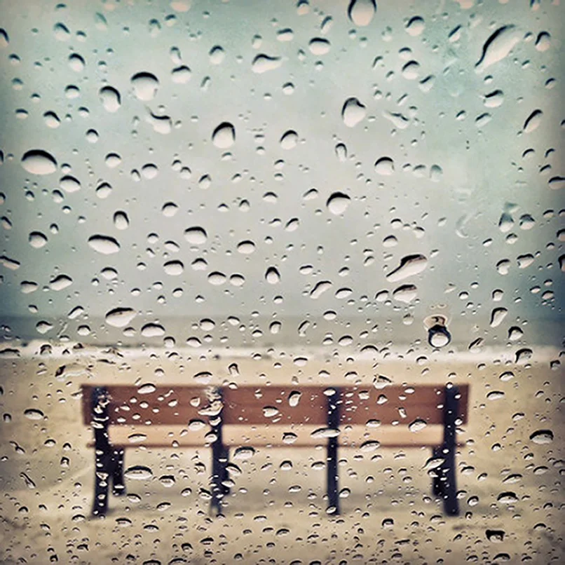 Rainy Day at the Beach. iPhone capture. ©2015 Lee Anne White.
