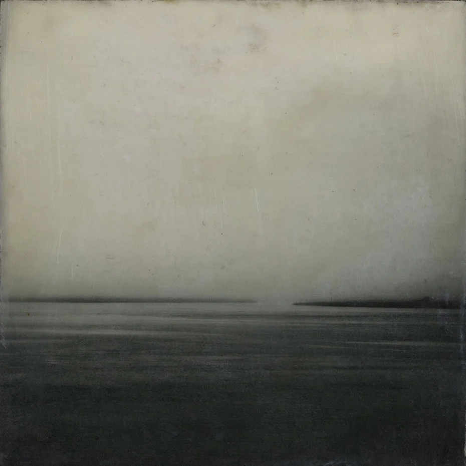 Amelia River in Fog. Encaustic photo. ©Lee Anne White.