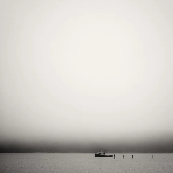 Moored in Fog , Maine. ©2017 Lee Anne White.