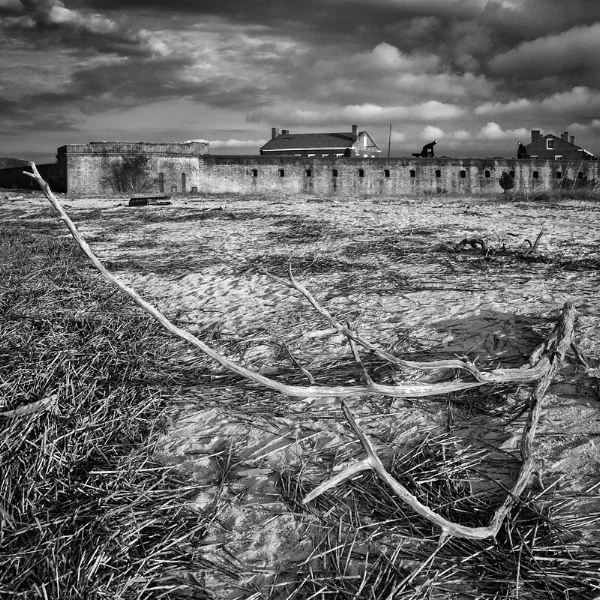 I visit Fort Clinch at least a couple of times a year. During each visit, I walk the periphery, looking for new ways to photograph the fort's exterior. Some challenges require more than a single shoot. ©2017 Lee Anne White.