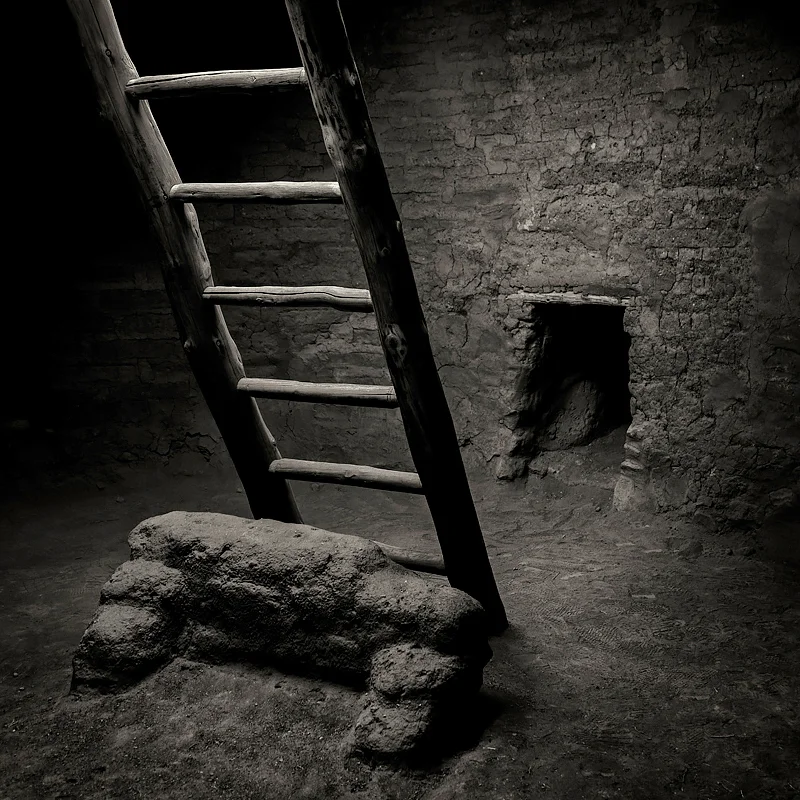 Ceremonial kiva. Pecos National Historical Park. New Mexico. Photo @2019 Lee Anne White.