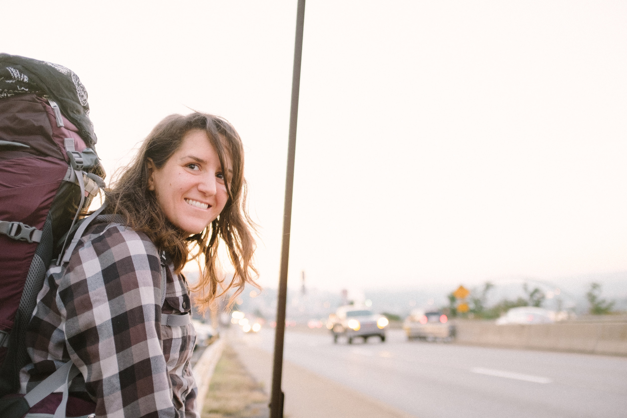 Sarah waiting for the 28X to Pittsburgh International Airport. Best part about living in uptown is that we can literally walk anywhere in the world.