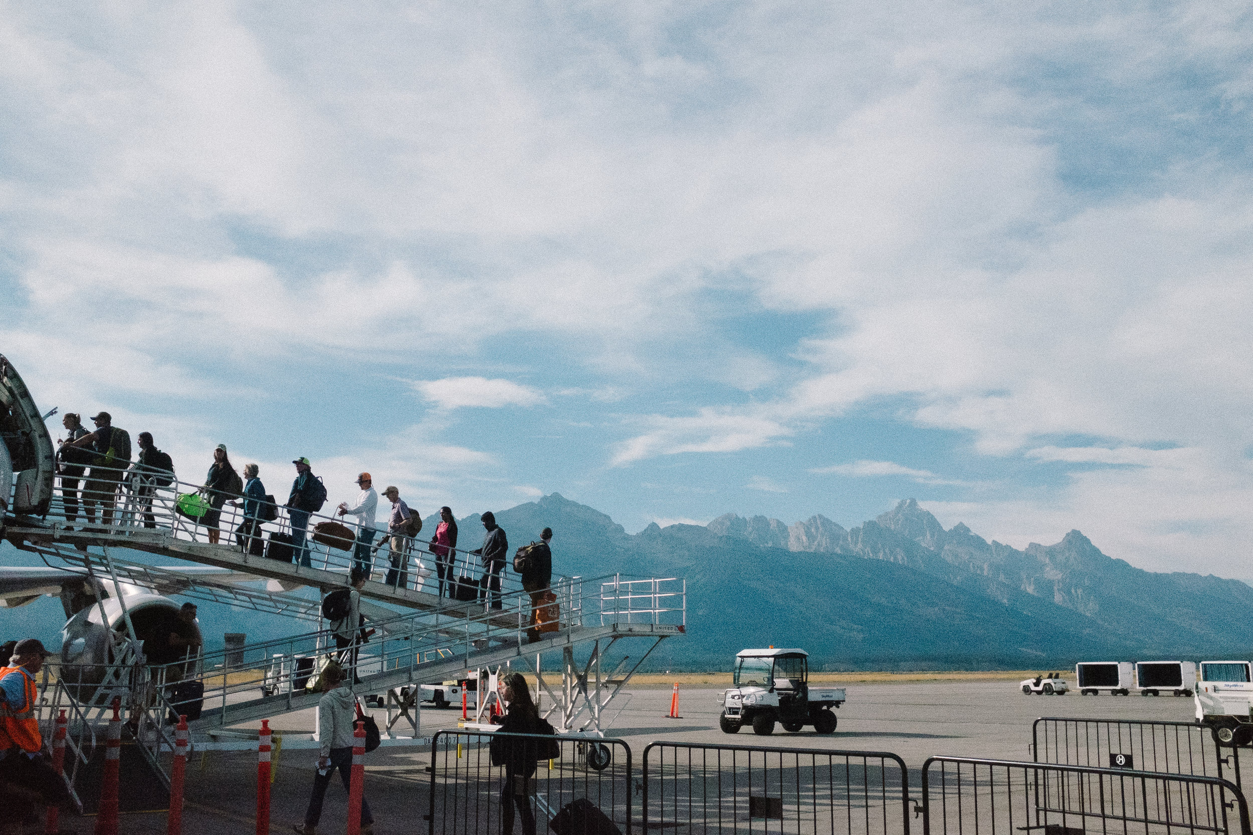 The Jackson Hole airport is tiny and adorable and beautiful.