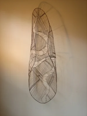 Empty Coolamon - Copper wire.