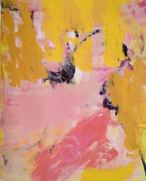@restronguet Victoria Sponge⁠
⁠
#artoftheday #artworkonpaper #a3 #abex⁠
#abstractexpressionism #abstractart #art #newabstract #has_art #yellow #cake #bluethumbartist #colourspaceartist #restronguet⁠