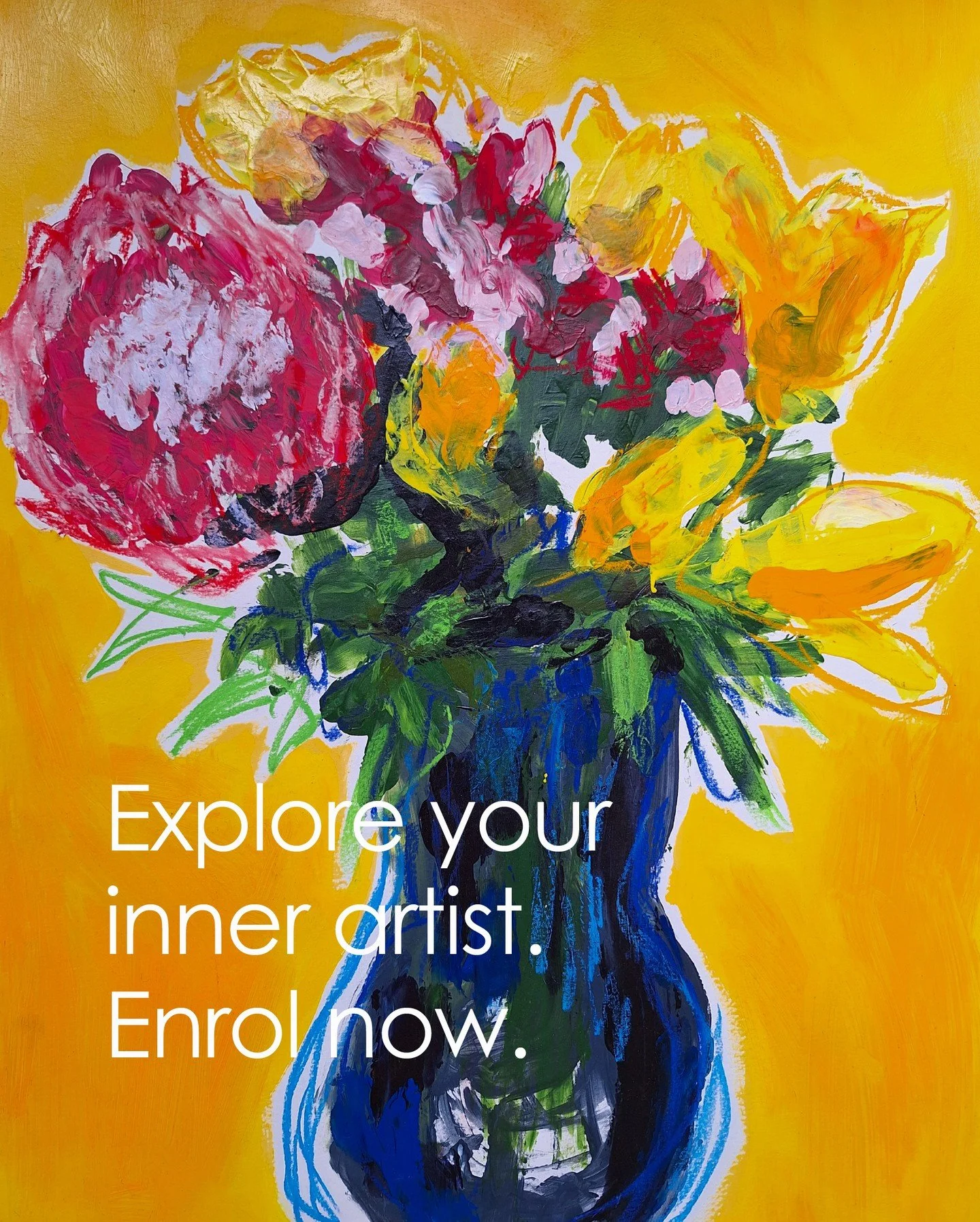 NEW TERM Starting Saturday 11 October and finishing 15 November, 2025.⁠
Work from Exploring your inner artist classes with Susie Raz.⁠
Saturdays 1.30pm - 4.30pm⁠
⁠
The six sessions will afford participants the opportunity to tap into their innate cre