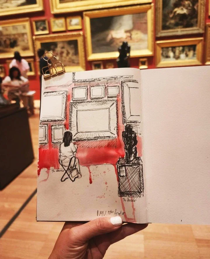 Drawing at the NGV⁠
Saturday 4 October at 1pm. You are invited to this untutored, gallery drawing session, at NGV International, St Kilda Rd.⁠
⁠
Held on the first Saturday of the month, Terry Griffin facilitates an informal group of artists to explor