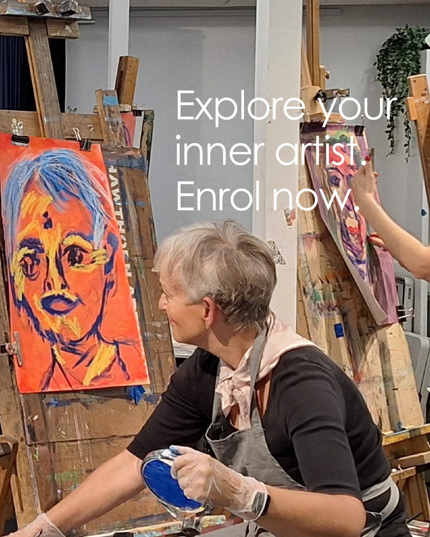 NEW TERM Starting Saturday 11 October and finishing 15 November, 2025.⁠
Work from Exploring your inner artist classes with Susie Raz.⁠
Saturdays 1.30pm - 4.30pm⁠
⁠
The six sessions will afford participants the opportunity to tap into their innate cre