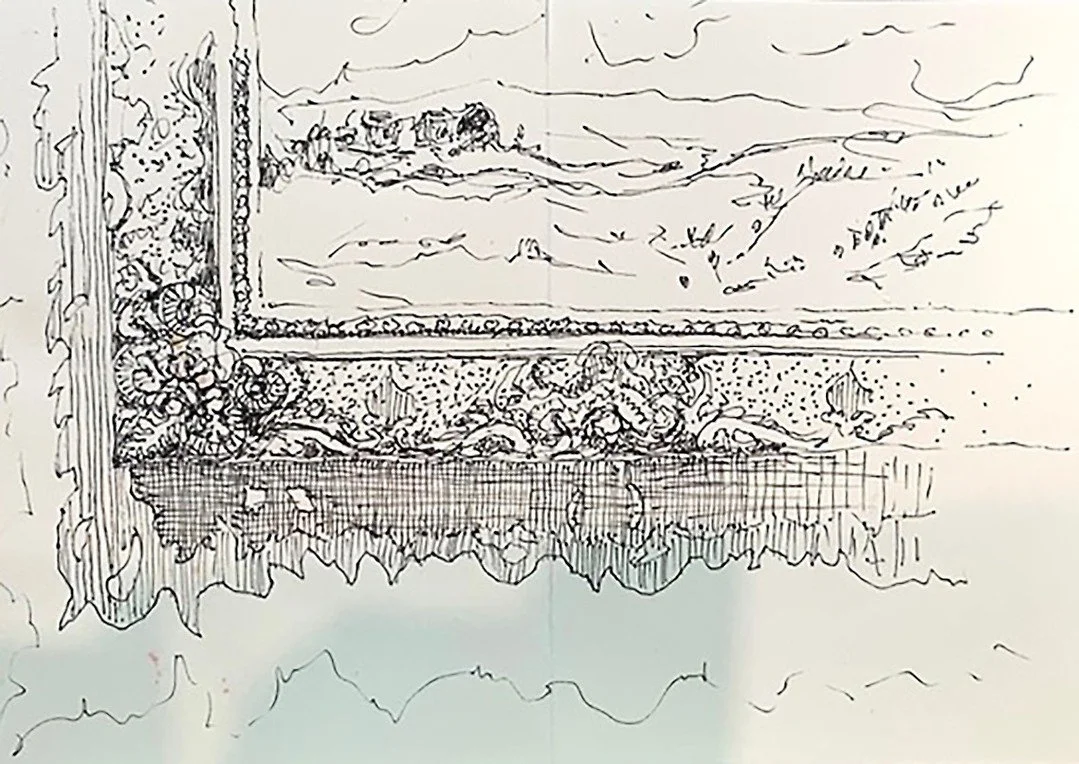 Drawing at NGV International, first Saturday of the month. For the November event, horse races and perfect weather delivered a small group - a good opportunity to focus on some of the works at the gallery. Always a chance to learn, and then to the me