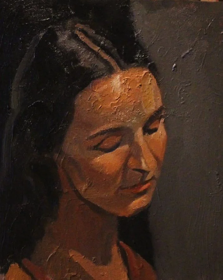 Process and result from @szczebie in the Wednesday evening sessions he runs . 6.30 - 9.30pm same pose two weeks in a row in our Hawthorn studio. This pose by @alexandra.art.modeling ⁠
⁠
Editorial note: I marvel at the way Steve can keep away from goi