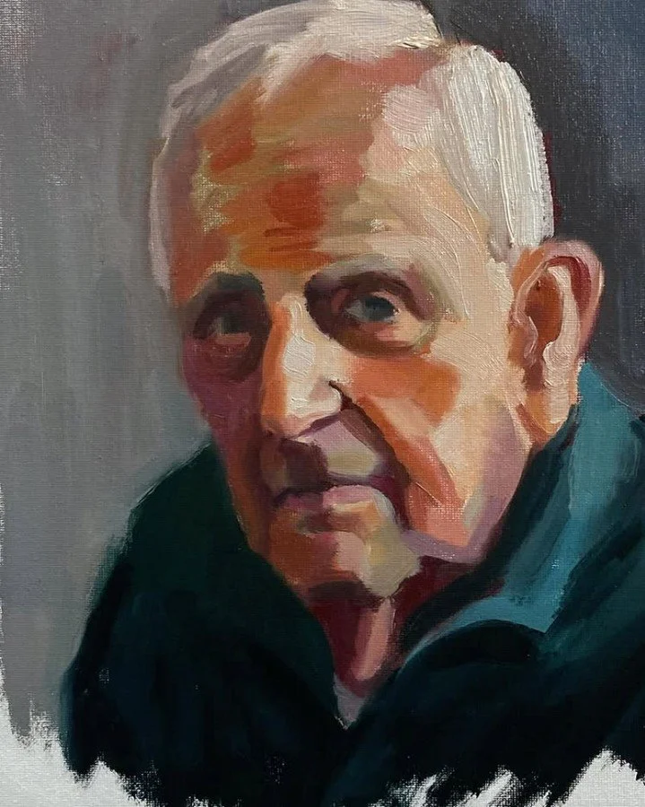@jimmoodypainting  My father in law Nicola&hellip;93 years young.⁠
#painting #oilpainting #portrait #oilportrait